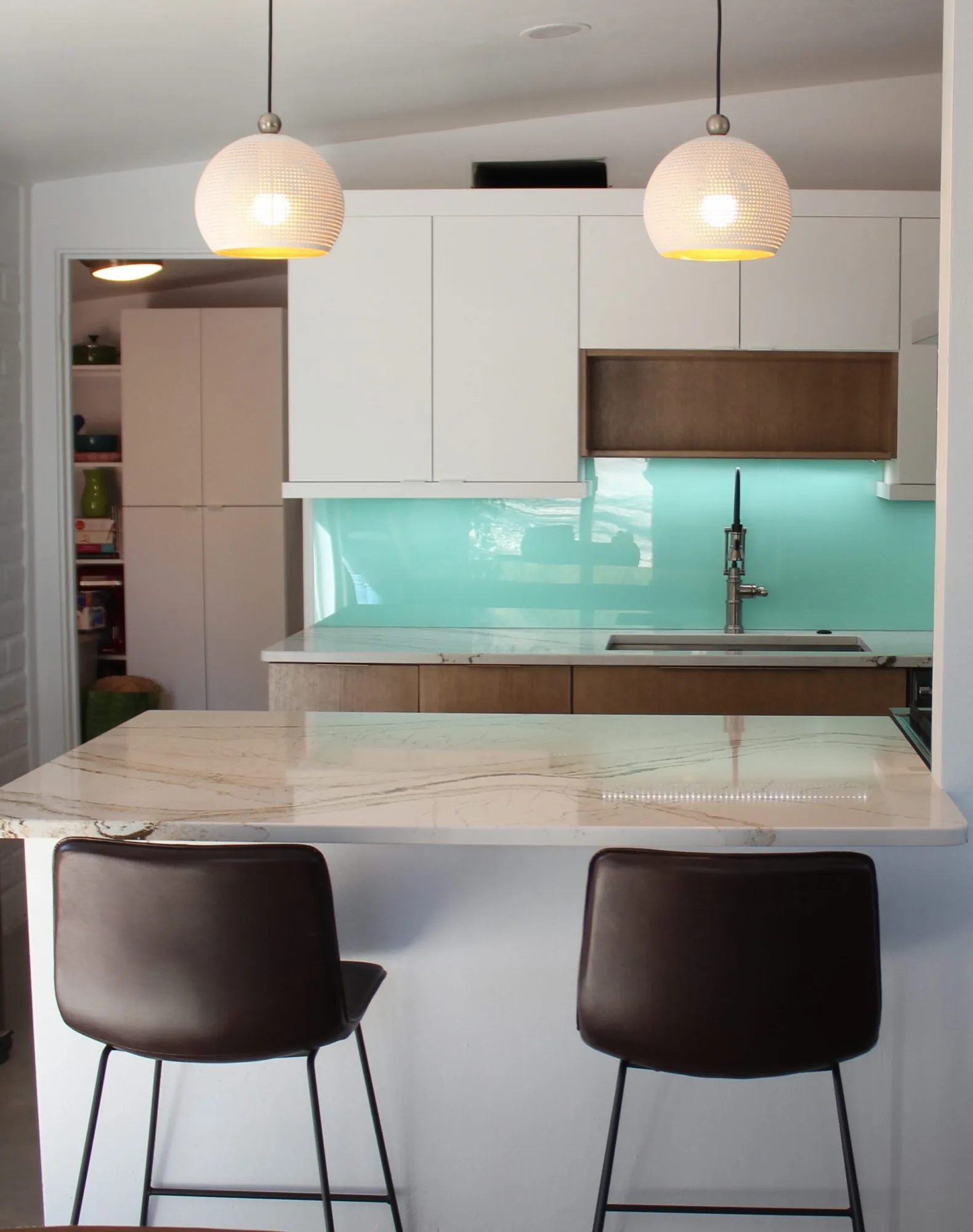A finished kitchen remodel by Brett's Kitchen & Bath