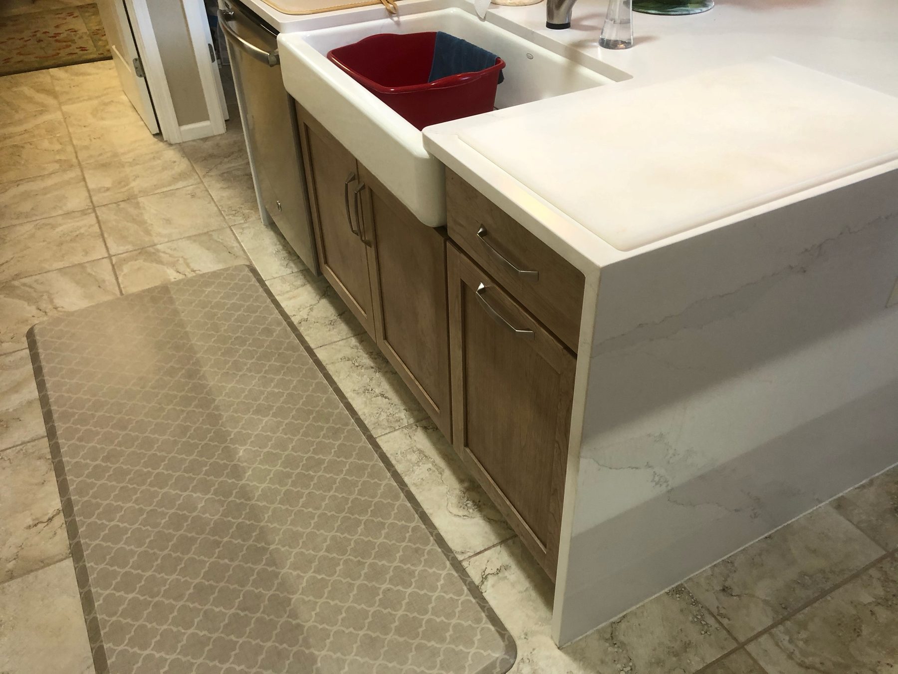 Custom kitchen cabinetry and countertops by Brett's Kitchen & Bath